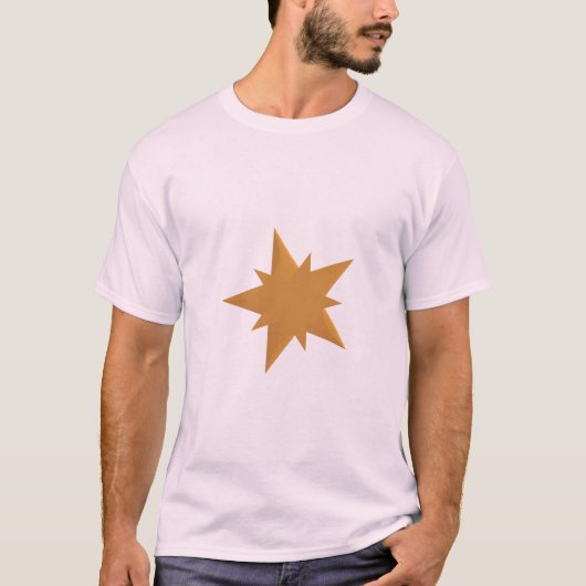 Golden Starburst Minimalist Shine Bright T-Shirt (Devant)