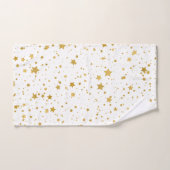 Golden Stars2 - Pure White- (Serviette à main)