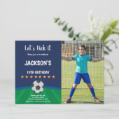 Golden Stars Ball Soccer Invitations Anniversaire (Debout devant)
