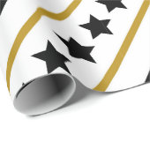 Golden Stars Cadeaupapier (Rol Hoek)