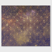 Golden Stars Confetti Celestial Galaxy Firmament Cadeaupapier (Vlak)
