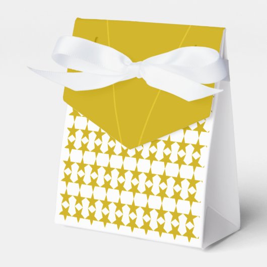 Golden Stars Elegant, Chic Patroon Bedankdoosjes (Voorkant Zijde)