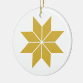 Golden Stars Keramisch Ornament (Links)