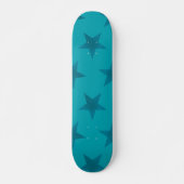 Golden Stars Pattern 15 Skateboard (Voorkant)