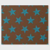 Golden Stars Pattern 16 Cadeaupapier (Vlak)