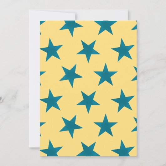 Golden Stars Pattern 18 Bedankkaart (Voorkant)