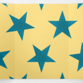 Golden Stars Pattern 18 Drieluik Wenskaart (Binnenkant midden)