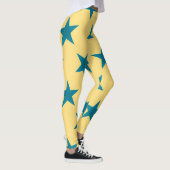 Golden Stars Pattern 18 Leggings (Rechts)