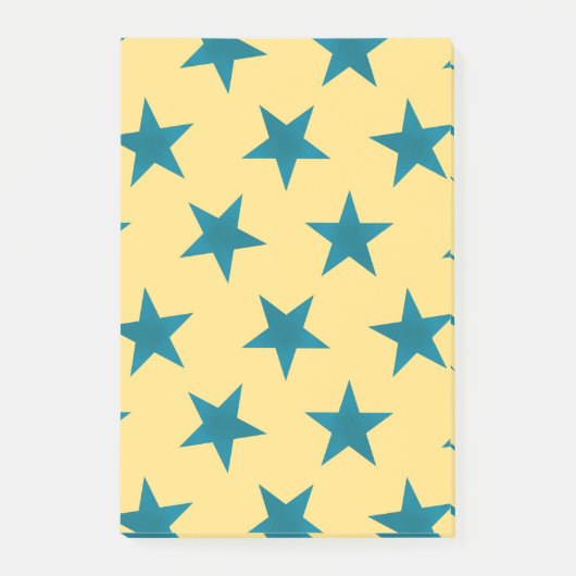 Golden Stars Pattern 18 Post-it® Notes (Voorkant)