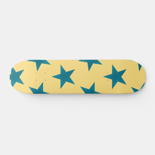Golden Stars Pattern 18 Skateboard (Horizontaal)