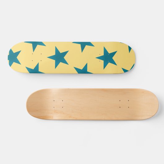 Golden Stars Pattern 18 Skateboard (Horizontaal)