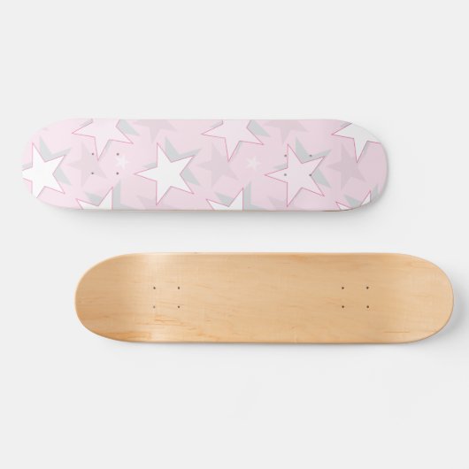 Golden Stars Pattern 1 Skateboard (Horizontaal)