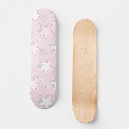 Golden Stars Pattern 1 Skateboard (Voorkant)