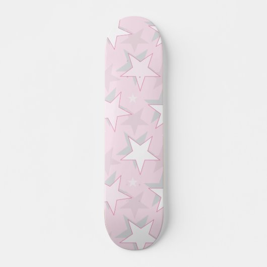 Golden Stars Pattern 1 Skateboard (Voorkant)