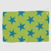 Golden Stars Pattern 20 Golfhanddoek (Horizontaal)