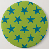 Golden Stars Pattern 20 Ronde Button 6,0 Cm (Voorkant)