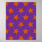 Golden Stars Pattern 3 Poster (Voorkant)