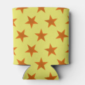 Golden Stars Pattern 4 Blikjeskoeler (Achterkant)