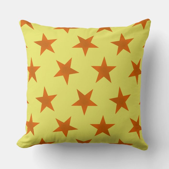 Golden Stars Pattern 4 Kussen (Voorkant)