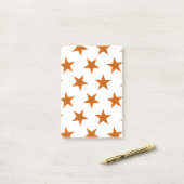 Golden Stars Pattern 6 Post-it® Notes (Op bureau)