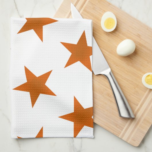 Golden Stars Pattern 6 Theedoek (Quarter Fold)