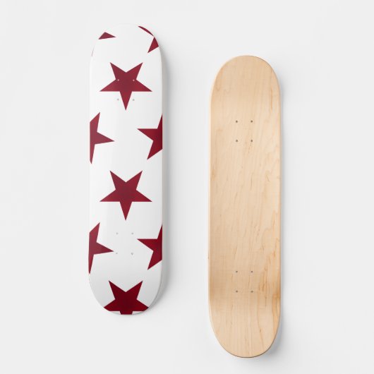 Golden Stars Pattern 7 Skateboard (Voorkant)