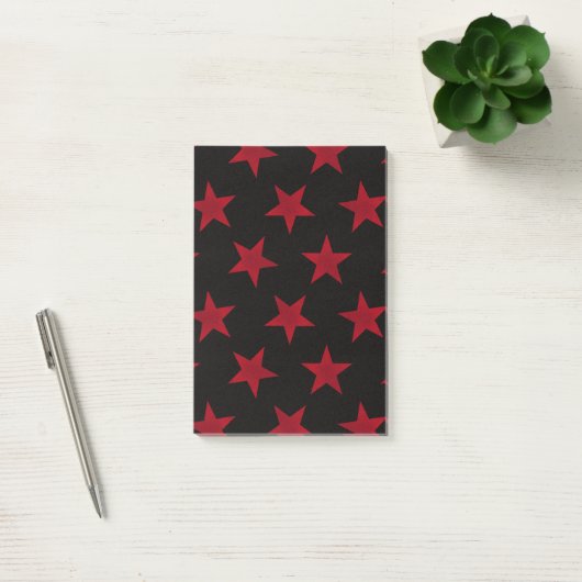 Golden Stars Pattern 8 Post-it® Notes (Kantoor)