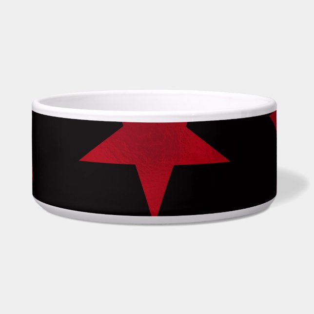 Golden Stars Pattern 8 Voerbakje (Voorkant)