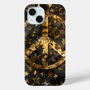 Golden Stars Peace Symbool Telefoonhoes