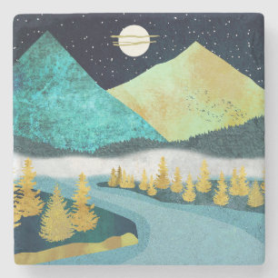 Golden Stenen Onderzetter