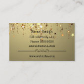 Golden sterren visitekaartje (Achterkant)