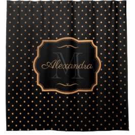 Golden Stippen Douchegordijn