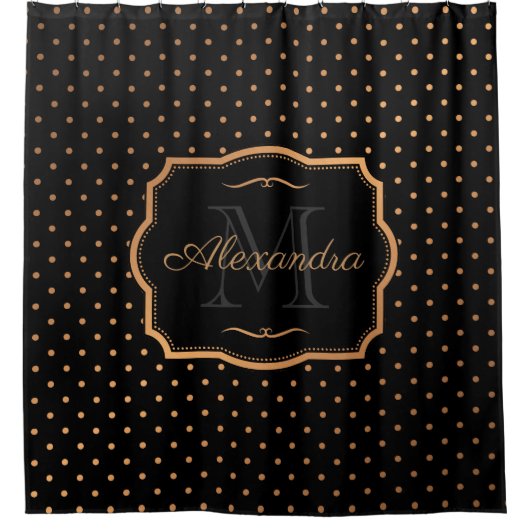 Golden Stippen Douchegordijn (Voorkant)