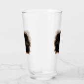 Golden Stippen Glas (Rechts)
