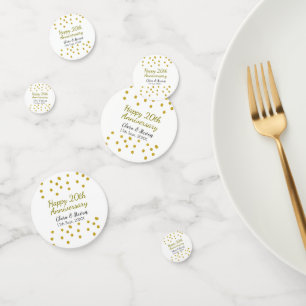 Golden stippen glitter vrolijke 20ste verjaardag b confetti