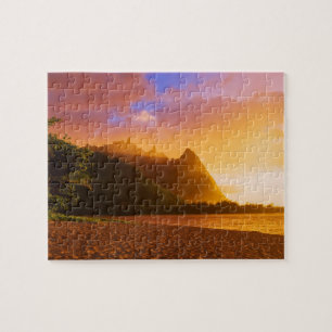Golden strand sunset, Hawaii Legpuzzel