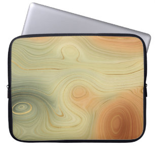 Golden Strata   Perzisch verbrand Oranje groen aga Laptop Sleeve