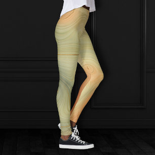 Golden Strata   Perzisch verbrand Oranje groen aga Leggings