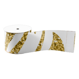 Golden strepen, tijgerstrepen, patroon grosgrain lint