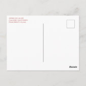 Golden String Lights op Ruby Red Briefkaart (Achterkant)