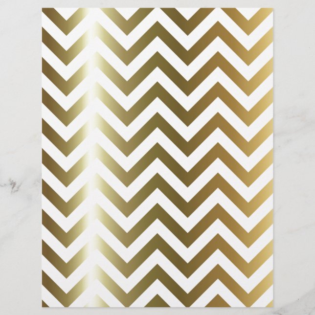 Golden Stripes Chevron Pattern (Voorkant)