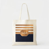 Golden Stripes Pattern Tote Bag (Voorkant)