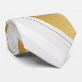 Golden Stripes Stropdas (Opgerold)