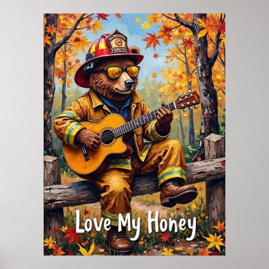 Golden Strums: Honeyed Notes van het Beer Poster (Voorkant)