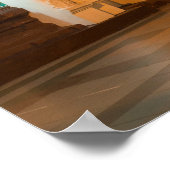 Golden Stupa en Temples Poster (Hoek)