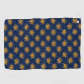 Golden Sun Pattern van Shirley Taylor Golfhanddoek (Horizontaal)