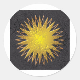 Golden Sun Ronde Sticker