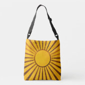 Golden Sunburst Crossbody Tas (Achterkant)