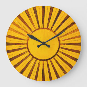 Golden Sunburst Grote Klok