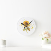 Golden Sunburst Ronde Klok (Huis)